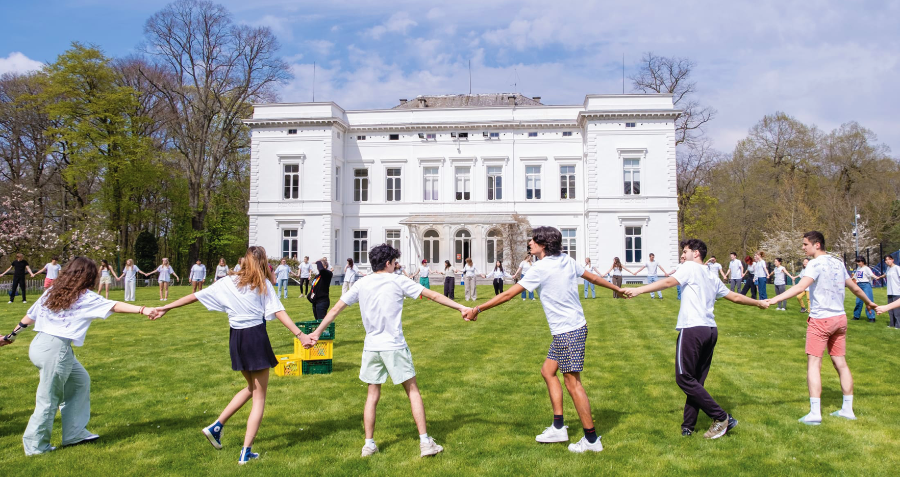International School Brussels human chain