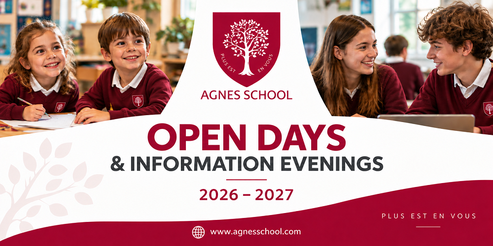 Open Days 2026-2027 - Agnes School